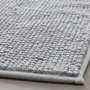 New Gray Textured Area Rug